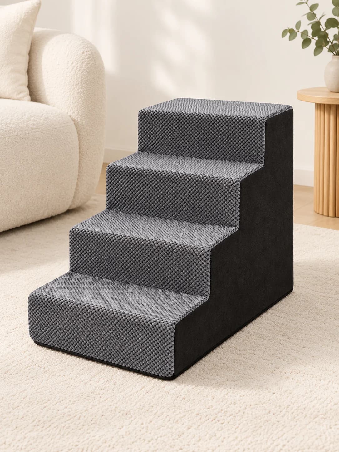 Hundetreppe mit geraden Stufen – 30 bis 55 cm, 7 Farben