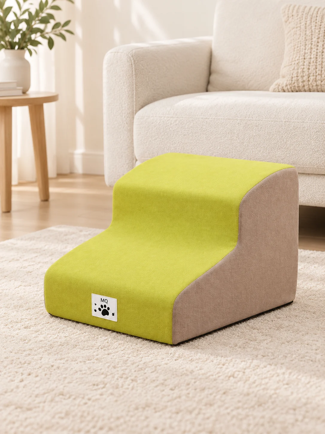 2 Stufen · Gelb/Beige – KI-generierte Produktillustration